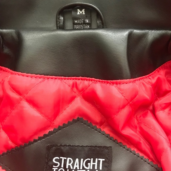 ⛔️SOLD⛔️Straight to Hell Vegan Leather Jacket - Picture 4 of 7